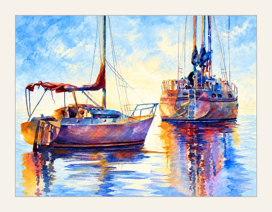 Sailboats in Sarasota Harbor