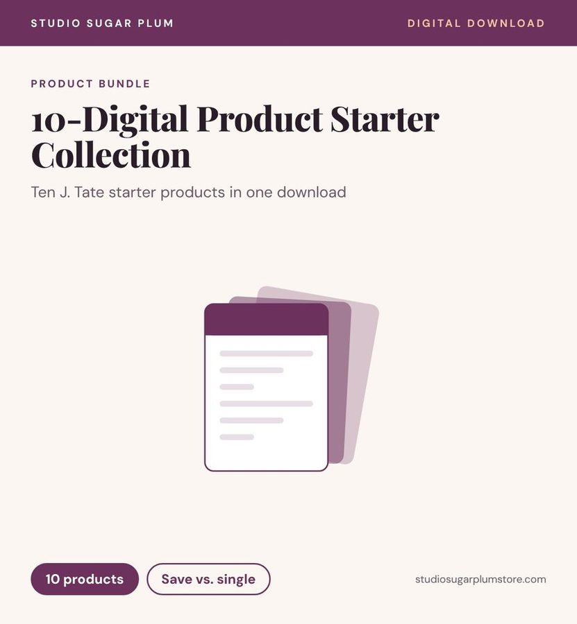 10-Digital Product Starter Collection