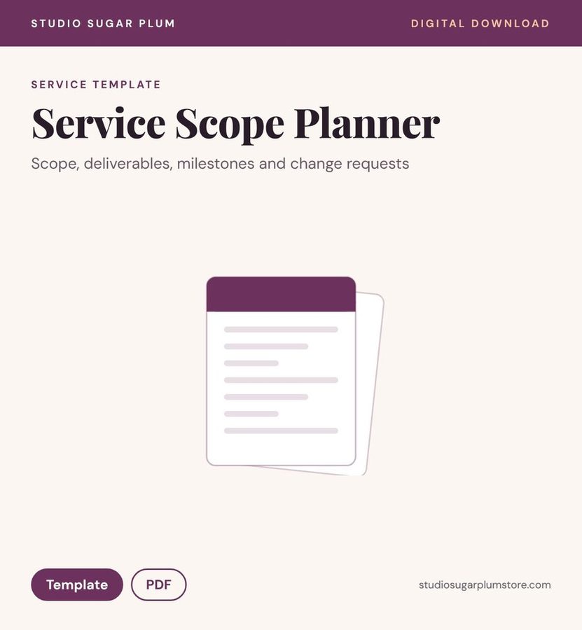 Service Scope Planner
