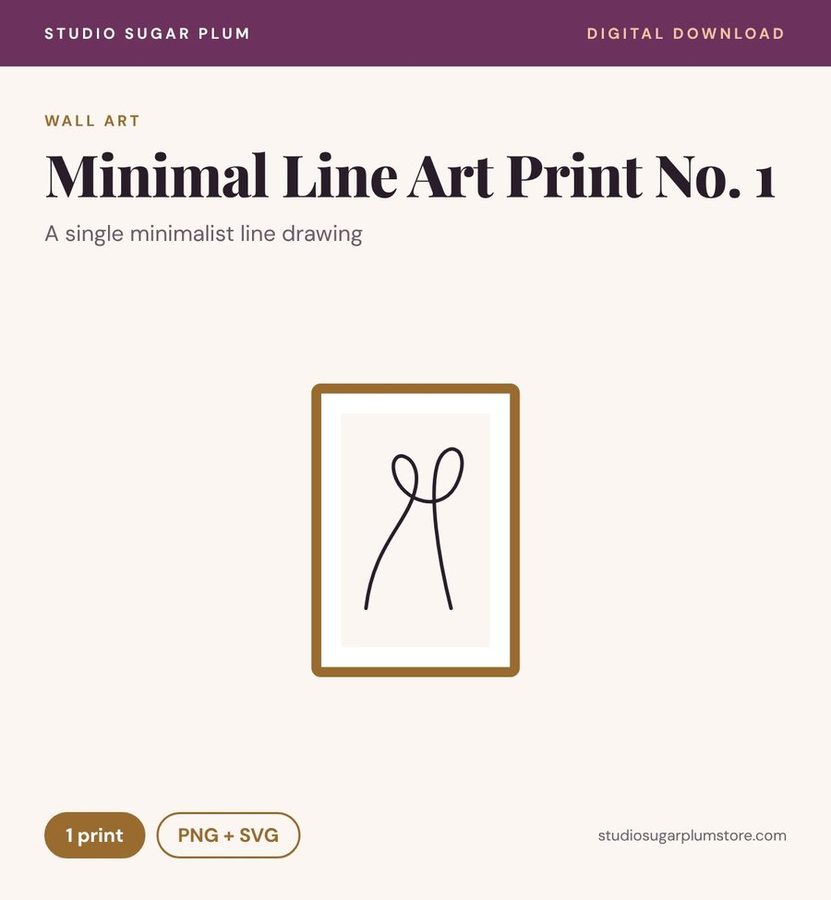 Minimal Line Art Print No. 1