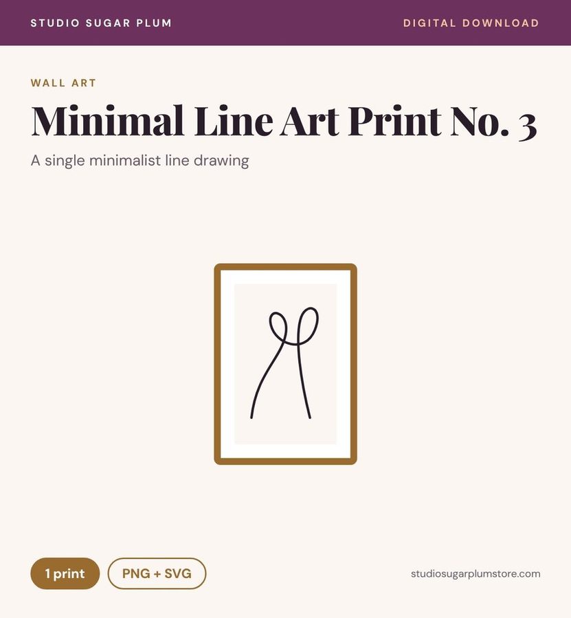 Minimal Line Art Print No. 3
