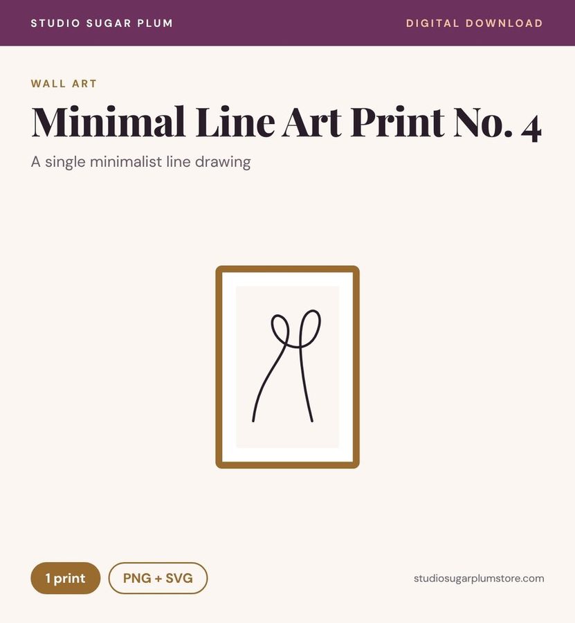 Minimal Line Art Print No. 4