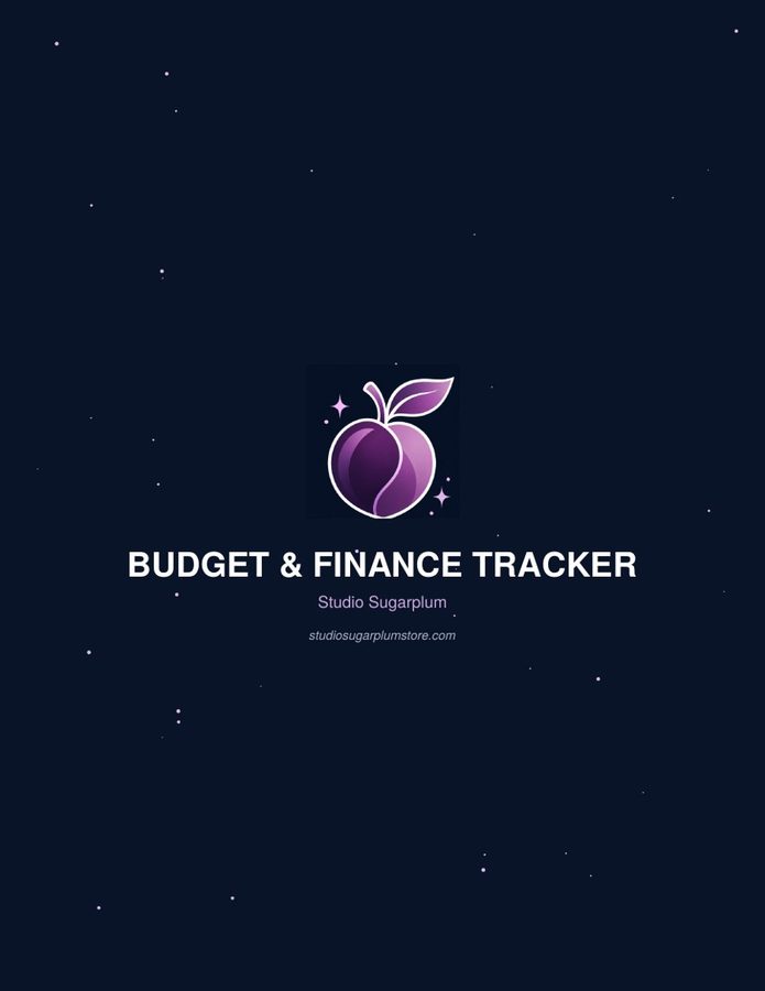 Budget & Finance Tracker (Studio Sugarplum)