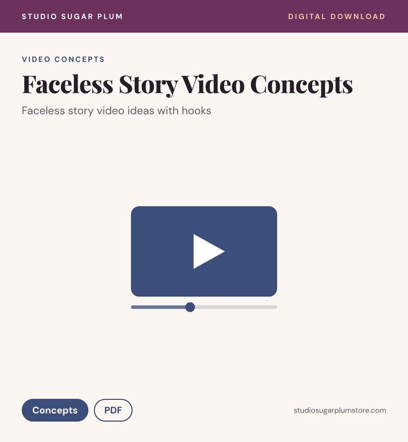 Faceless Story Video Concepts